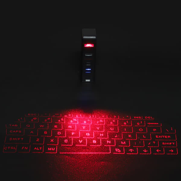 KB320 Virtuellt laser tangentbord Bluetooth Multi-Point Recognition Projektion tangentbord