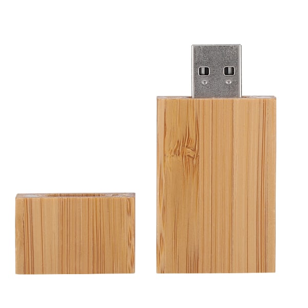 Trä USB-minne med lång formfaktor, lagringsenhet USB 2.0 (16 GB)