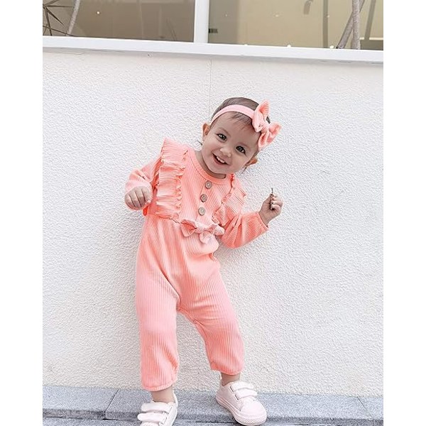 Nyfödd Baby Flickkläder En Del Jumpsuits Kläder Kortärmad Rompers Sommarkläder för Baby red 0-3M