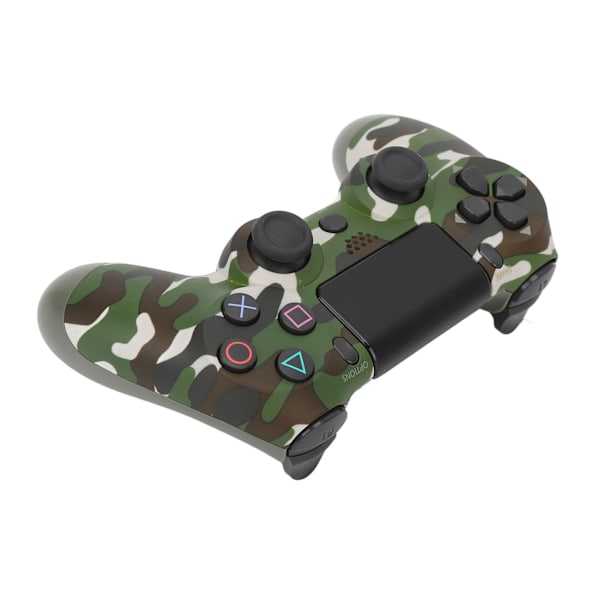 Spillkontroller Dual Vibration Sensitiv Trådløs Kontroller Gamepad for PS4 Slim Pro for PS5 Kamuflasje Grønn