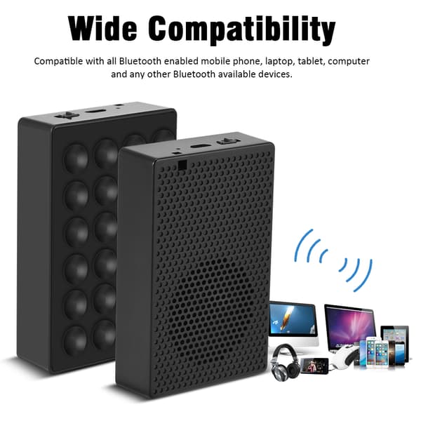 Bærbar Mini Sugkopp Trådløs Bluetooth 4.2 Lydhøyttaler for iPhone Android
