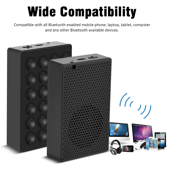 Kannettava minikupin imukuppi langaton Bluetooth 4.2 -äänikaiutin iPhone Androidille