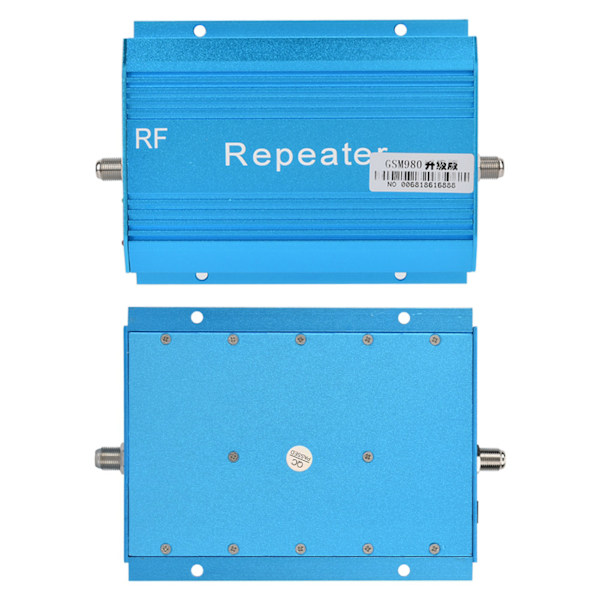 Blå Uppgraderad GSM900 Mobiltelefon Signalförstärkare F Huvud 100‑240V