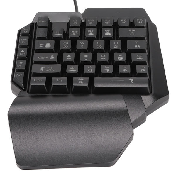 Enhands Gamingtangentbord 39 Tangenter Ljusstark Ergonomisk Design Antihalk Vattentät USB Mekaniskt Tangentbord