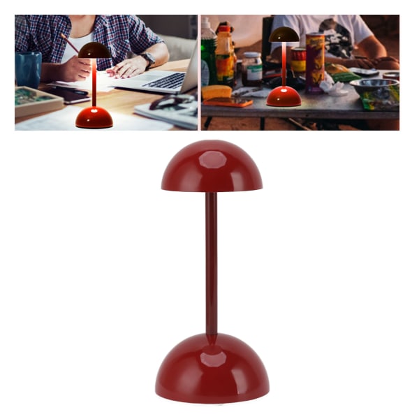 Lasten lukuvalo Portaaton himmennys 3 väritila USB lataus Yksinkertainen tyyli lasten pöytälamppu perhetoimistoon kouluun punainen