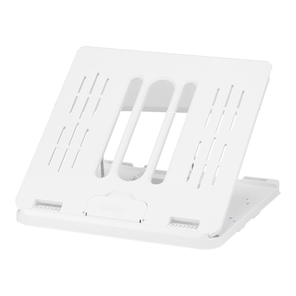 Tablet Stand Multifunksjonell Intelligent Løftbar Folding Varmespredningsbrakett for Bærbar PC Smarttelefoner Hvit