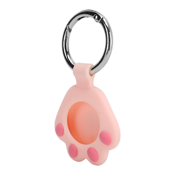 Cartoon Silikon Skyddsfodral Sleeve AntiScratch Protector Skal för IOS Locator(Rosa )