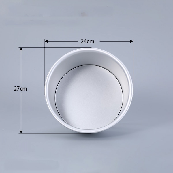 10 tommer kageform, kageform i rustfrit stål, lagdelt rund kageformssæt til bagning af jule-/bryllups-/fødselsdagskager, sømløst design