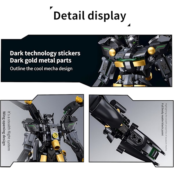 Mech Byggklossar Set Kreativ Robot Vuxen eller Pojke Födelsedagspresent (534 st)