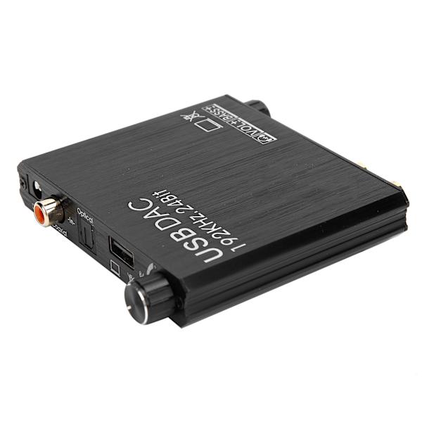 AY107 DAC-omformer Digital-til-analog lydomformer RCA 3,5 mm koaksial optisk lydomformer