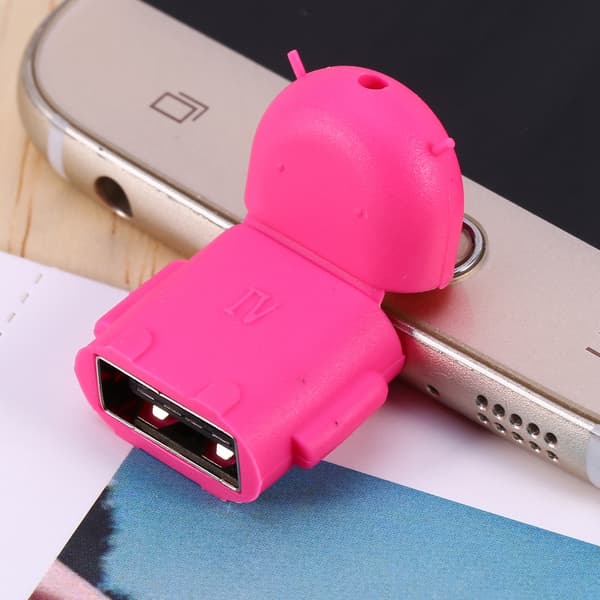 Robotformet Micro USB Host OTG Adapter Kabelkonverter til HTC Samsung S4 S3 S2 Telefon Tablet