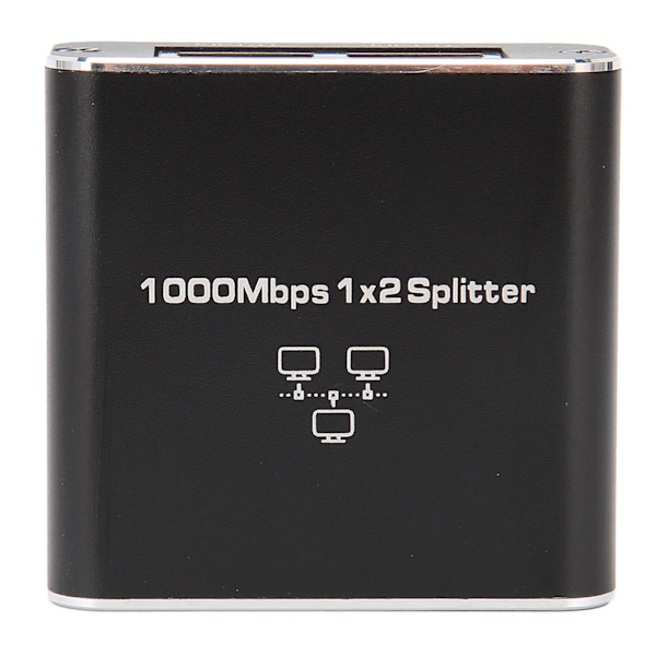 1000 Mbps Ethernet-kabelsplitter 1 til 2 Kompatibel med Cat5 Cat5e Cat6 Cat7 To enheder deler RJ45-netværkssplitter