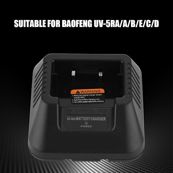 Intercom-lader Intercom-ladeutstyr Strømforsyning Adpater for Baofeng UV-5RA/A/B/E/C