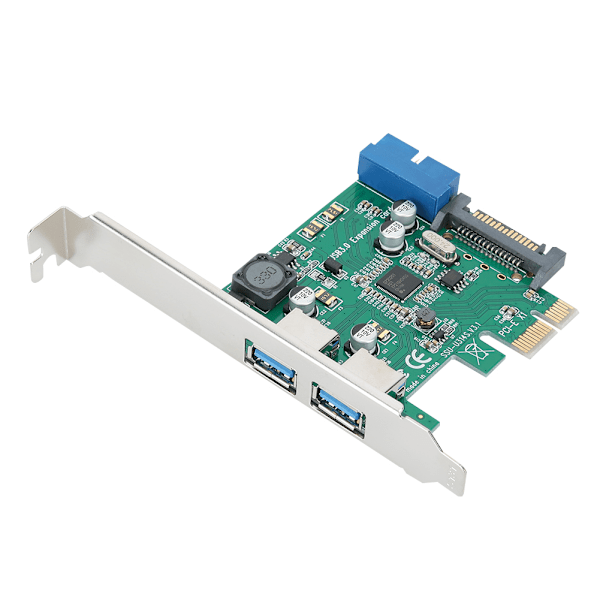 PCI-E till USB3.0 expansionskort med skyddande chip för stationär dator