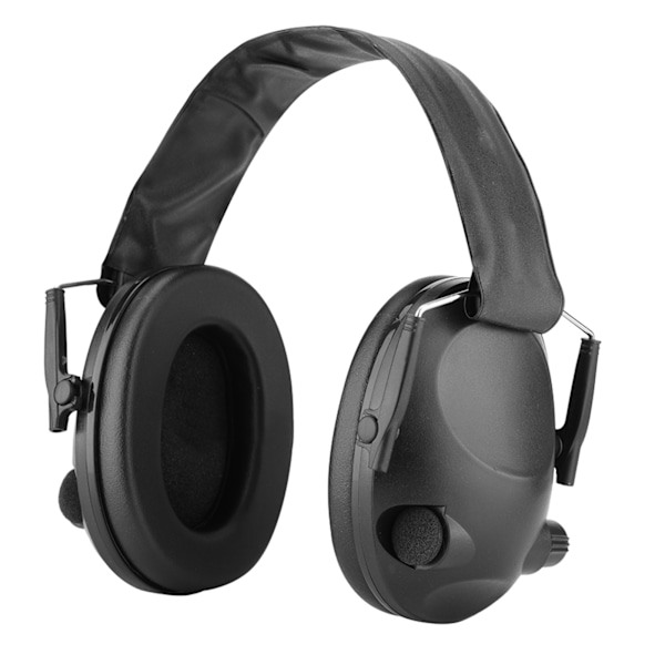1 stk. Ørebeskyttelse Anti-støj Øremuffer Lydisolerende Headset Høreværn (Sort)