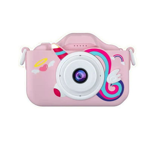Lasten kamera HD 4800W SLR Mini -kamera Opiskelijalahja Unicorn Pink