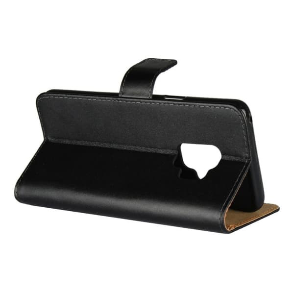 Plånboksfodral Samsung S9 äkta läder Svart black