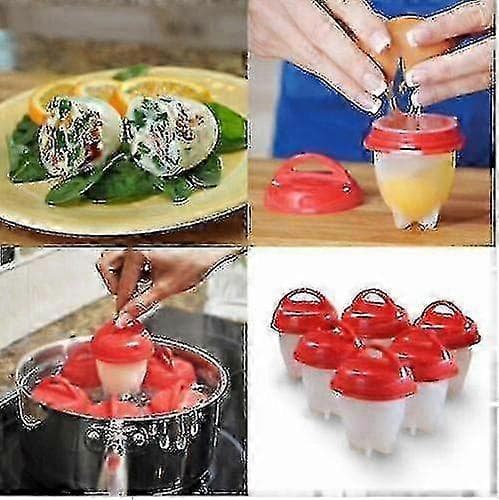 Shiyi silikoniset munankeittokupit - 6 kpl:n pakkaus