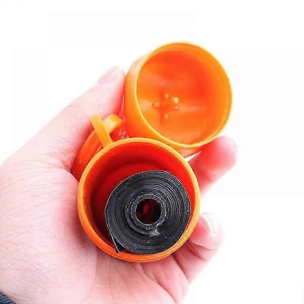 Bærbar hundeposeholder med karabinhage Orange