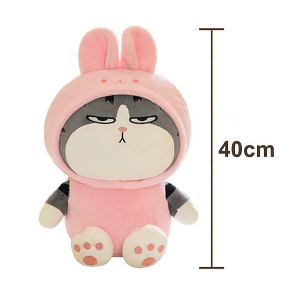 Myk kattleke for barn, bursdagsgaver til gutter og jenter 23cm The Panda Paragraph