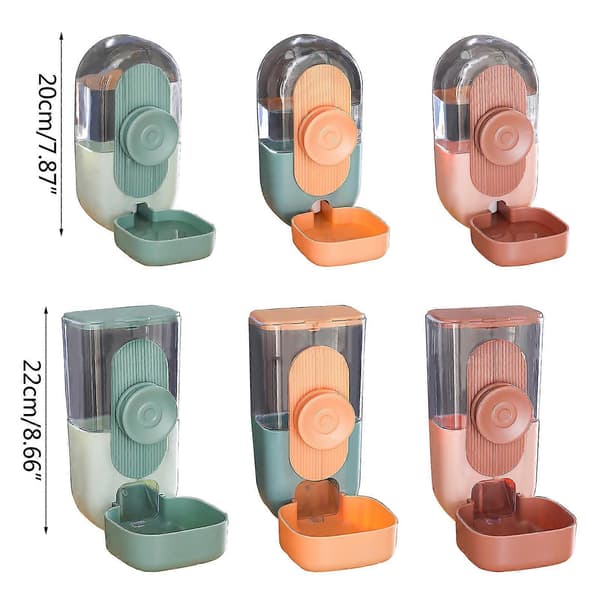 Kæledyrsfoder- og vandautomat Selvdispenserende tyngdekraftsfodring Automatiske foderautomater 850ml foder 800ml vand Hundekatte madskål GN1