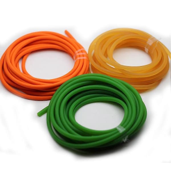 6 mm solid 10 meter højelastisk latex gummibånd elastisk reb til fiskeslynger industri sportstræning grøn Green