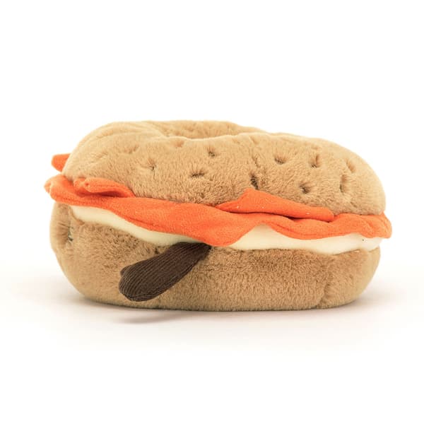 Jellycat 14cm Amuseables Bagel Plyschleksak