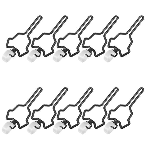 Hunde-hundeposeholder til affaldsposer håndfri 10 stk. sort