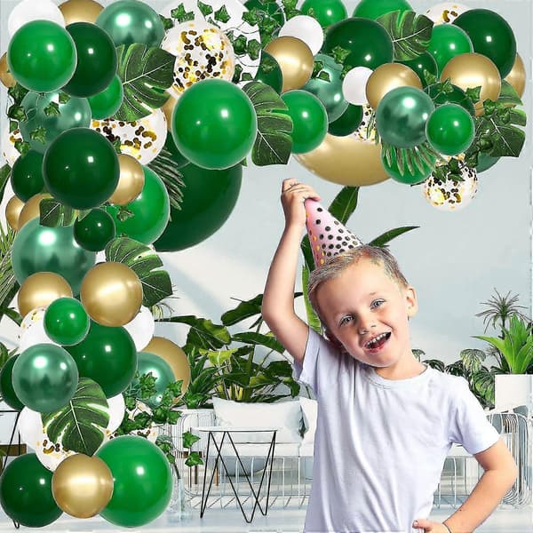 140 st ballonger kransbåge kit båge tropiska temadekorationer
