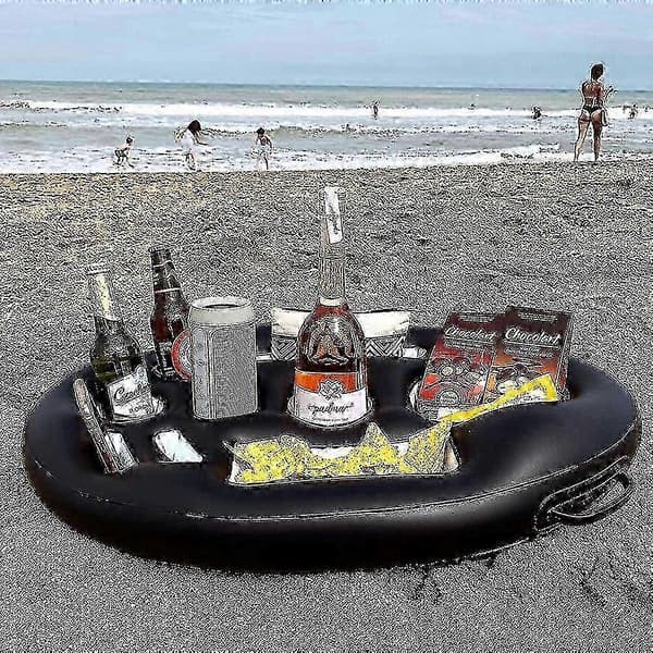 Oppustelig Spa Bar Boblebad Drikkeholder, Pool Float Kopholder til Strand- og Udendørsbrug