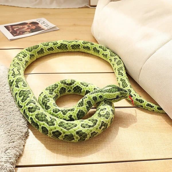 200CM Jättiläiskäärme Pehmolelu Simulaatio Pitkä Kultainen Python Täytetty Eläin Käärme Lelu Lahja