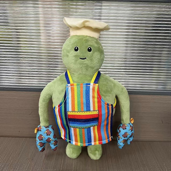 The Tiny Chef Show Plyschleksak Docka Barnpresenter 28cm