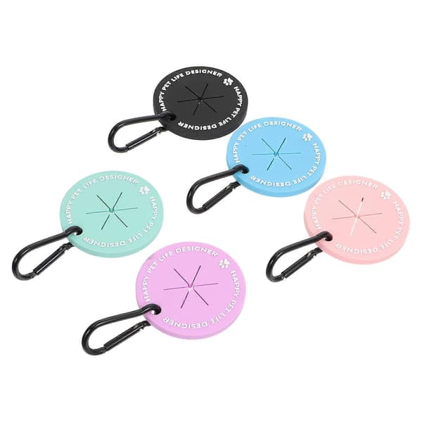 Bærbare hundeposeholdere med fastgørelsesclips til affaldsposer 5 stk.