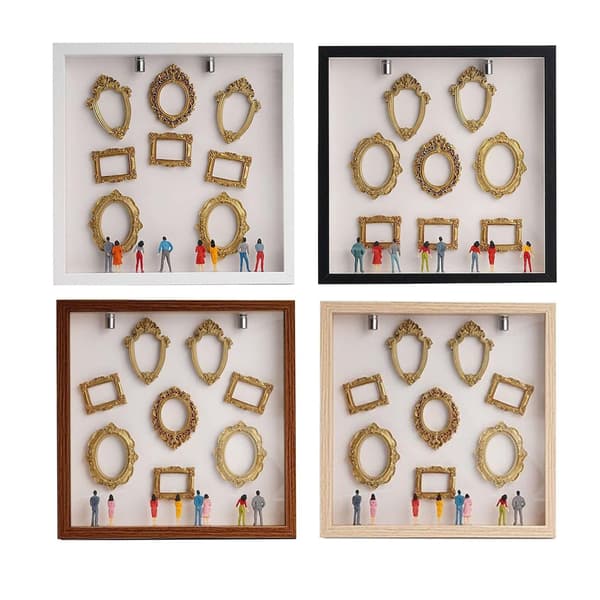 Miniature Photo Frame with LED Light - DIY Mini Museum Memory Frame