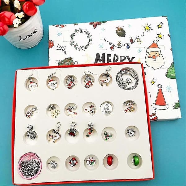 Julekalender Blind Box DIY Håndverksmaterialer Smykkesett Mt
