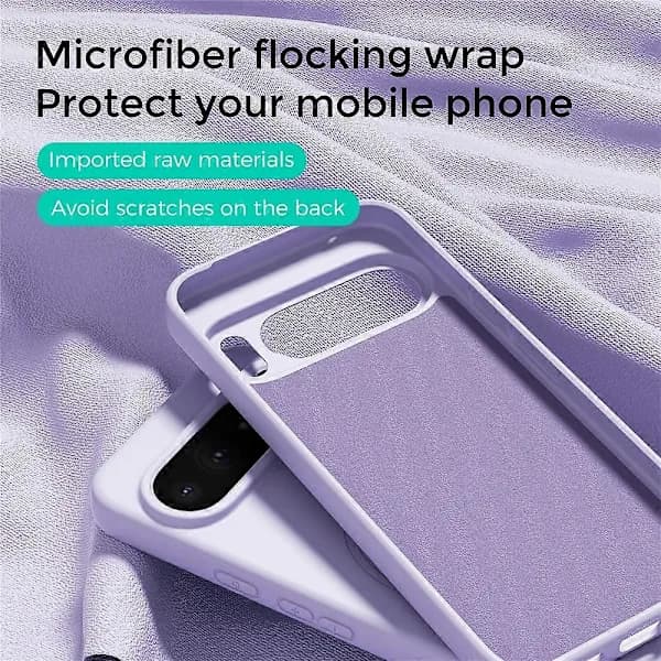 ABEEL Cover til Google Pixel 10 Pro / Pixel 10 — MagSafe-kompatibelt, flydende silikonemateriale med hudfølelse, lilla.