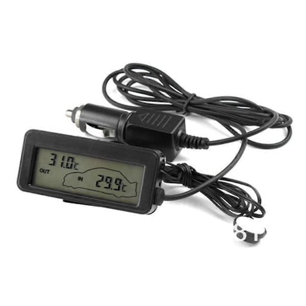 Mini Digital Car LCD Display Indoor Outdoor Thermometer 12V Vehicle Digital Thermometer