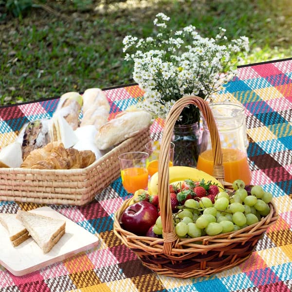 Stor Picnictæppe Vandtæt, Bærbart Picnictæppe, Sandtæt Strandtæppe B B 200*200CM