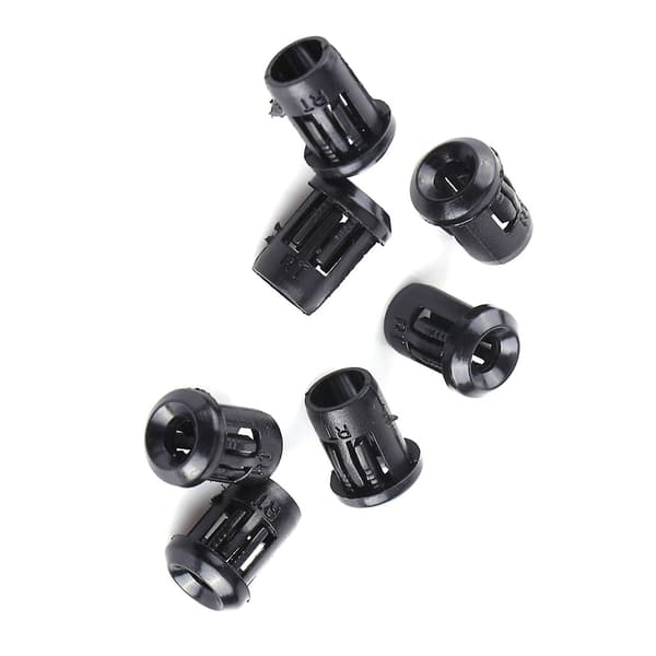 3mm LED 50 stk. Lampeholder Diodeholder Nylon Sort Clip Indfatning Beslag Nyttig