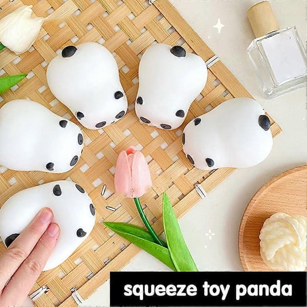 Panda klemmelegetøj stresslindring blød TPR sensorisk fidget til børn og voksne 1 set A