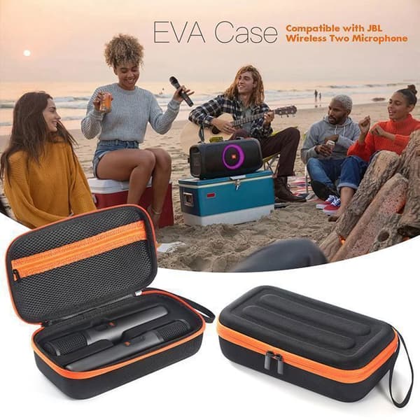 Rechargeable Microphone Storage Case - for JBL Party Box Wireless Microphone - Made of EVA (Microphone Not Included)