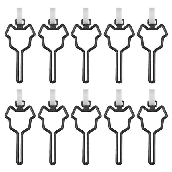 Hundeposeholder til kæledyr, håndfri, 10 stk. sort poseholder