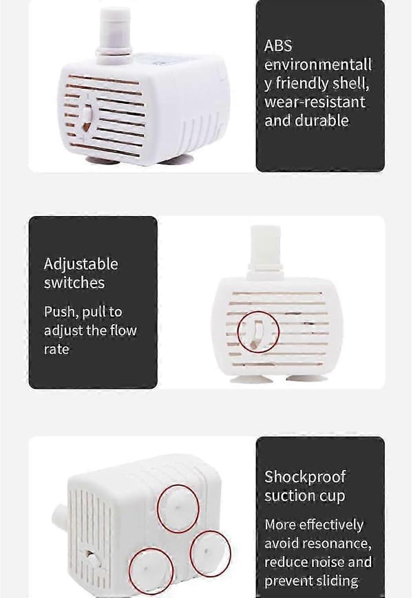 Støjsvag vandfontænepumpe til katte med smart sensor, reservedel til kæledyrsdispenser