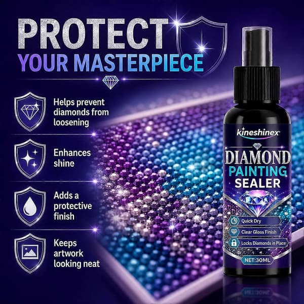 Diamond Art Coating Spray Glansoverflate Klar Belegg For 5D Diamond Painting Puslespill Håndlaget Håndverksmateriale