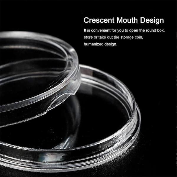 240 stk. 30 mm møntkapsler møntholdere til samlere Transparent