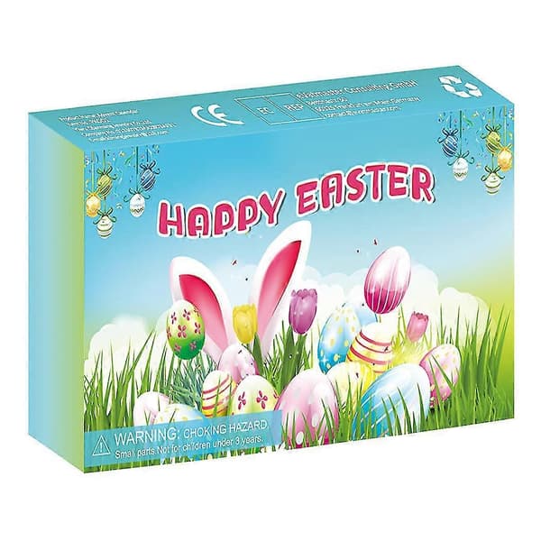 Påske Blind Box Unzip Lekebarn Påske Egg Fargerike Glitter Skum Egg Påskeharen