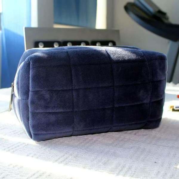 Stor Kosmetiktaske Søde Makeup Tasker Penalhus Stor Pose Studenter Kapacitet Tasker Pen H1o2 navy One size