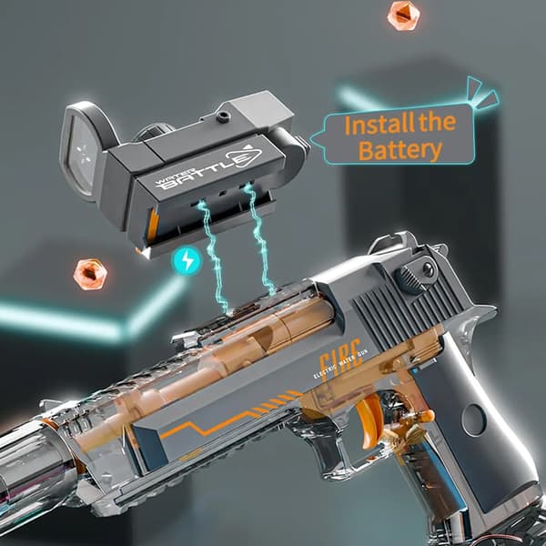 Electric Water Gun with LED Light Blå 580