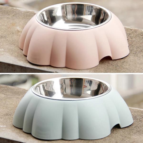 Skadelig-fri rustfrit stål materiale 5,71 tommer mini blå/grøn/lyserød vandskål til katte og hunde, blå Blue