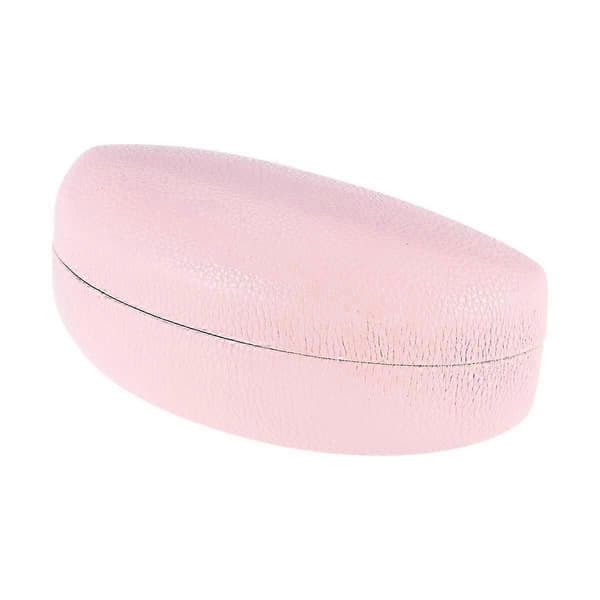 Hardt solbrilleetui Klassisk ekstra stort etui for store solbriller og briller (rosa)